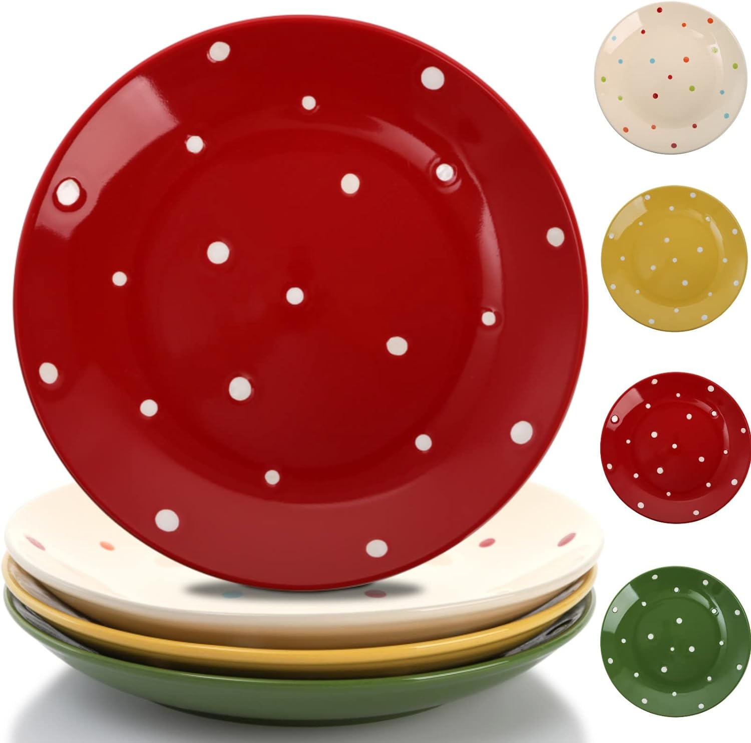 Dessert Plates , Salad Serving Plates, Dinner Plate -8 Dessert Plates , Salad Serving Plates, Dinner Plate -8